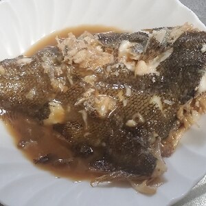 フライパンで、カレイの煮付け♪